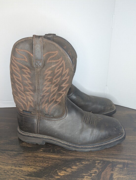 ARIAT Groundbreaker Square Toe H2O Steel Toe Boots 10024992 12D main image 9